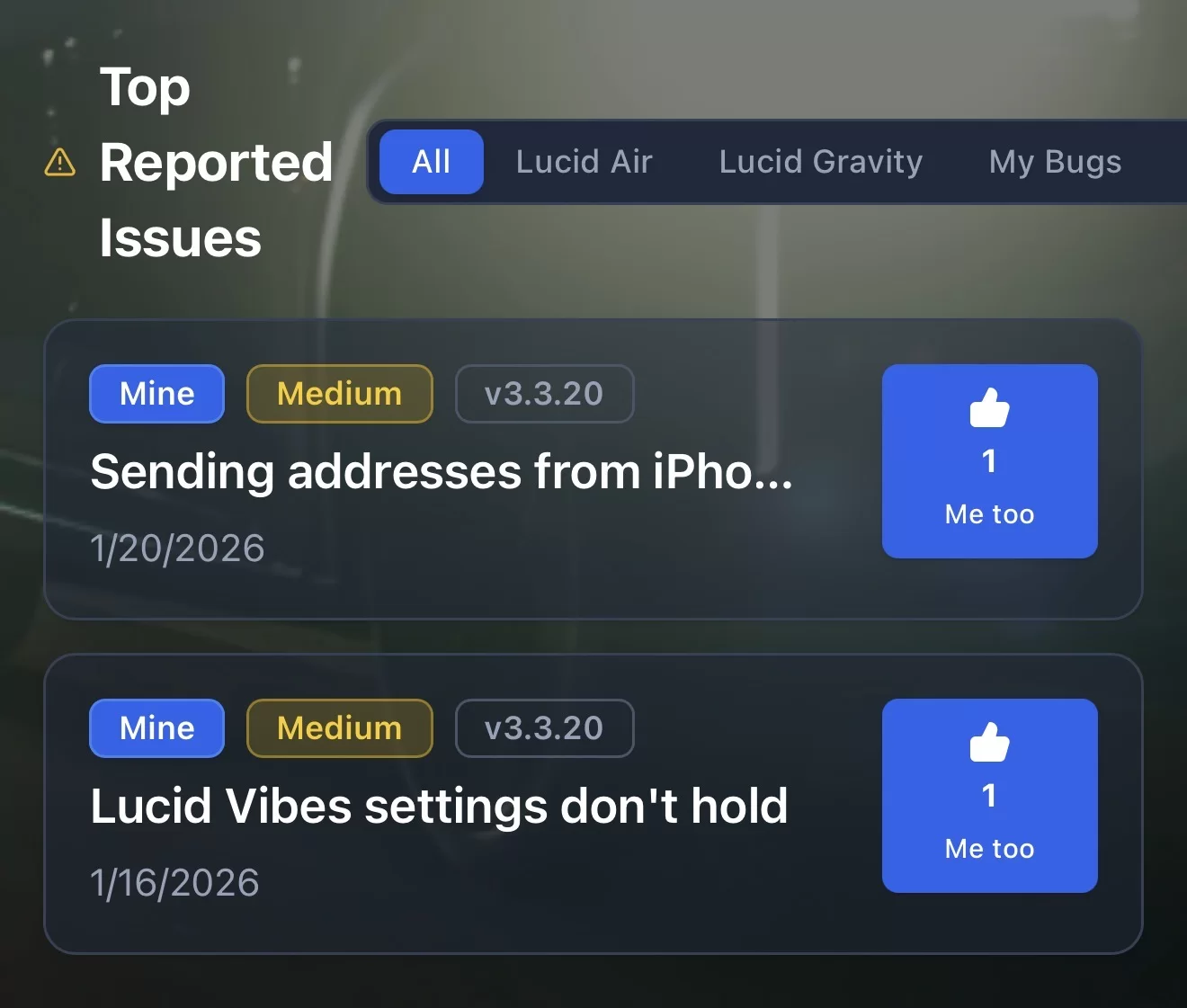 Software Improvements and Features Suggestions | Page 11 | Lucid Owners ...