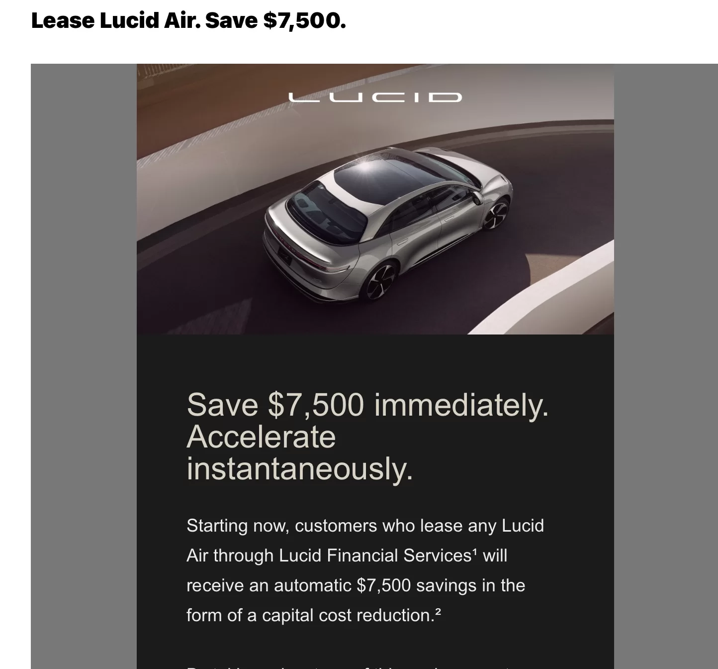 Lucid deals air lease