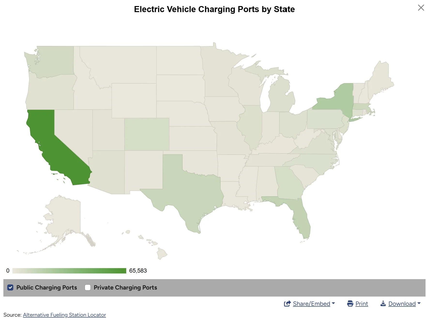 AFDC DCFC Station Density by State.webp