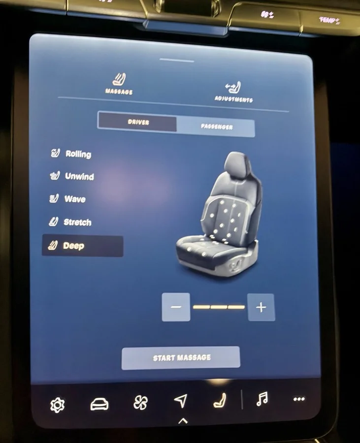 Massaging seats option UX.3.0 | Lucid Owners - Lucid Motors Forum