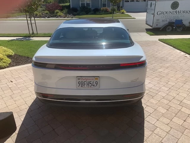 SOLD - 2022 Lucid Air Grand Touring - White/Santa Cruz 8900 miles ...